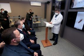 Denis Monastyrsky visited the wounded servicemen in Dnipro