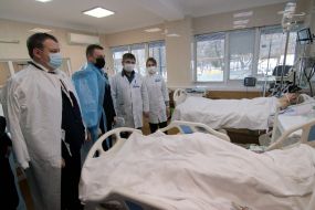 Denis Monastyrsky visited the wounded servicemen in Dnipro
