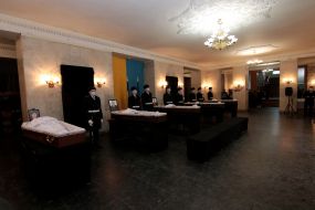 Farewell to the National Guardsmen killed in the shooting at the Southern Machine-Building Plant