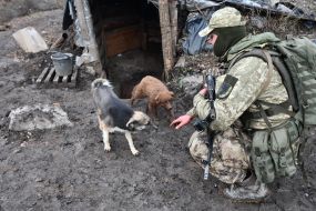 Ukrainian serviceman