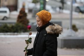 Woman with a rose