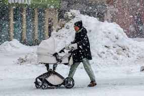 Женщина с коляской