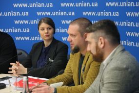 Kateryna Odarchenko, Anton Biletskyy and  Oleksandr Khmara