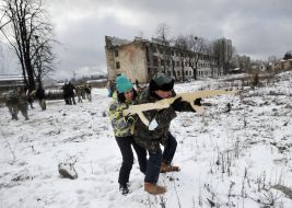 Военная обучение для населения в Киеве