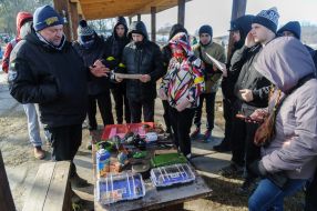 Military training for the civilian population in Lviv