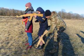 Military training for the civilian population in Lviv