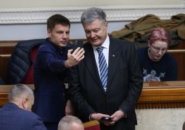 Oleksiy Honcharenko, Petro Poroshenko