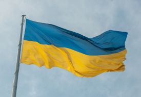 Raising the State Flag of Ukraine