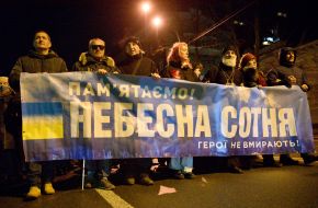 Procession of memory in honor of the Heroes of the Heavenly Hundred