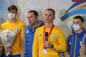 Александр Абраменко и  и сборная команда по фристайлу