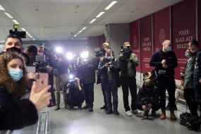 Встреча сборной команды по фристайлу  в аэропорту