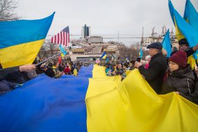 March of Unity for Ukraine in Odessa