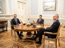 Volodymyr Zelensky, Andrzej Duda, Gitanas Nausėda