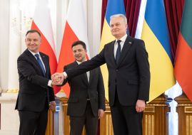 Volodymyr Zelensky, Andrzej Duda, Gitanas Nausėda