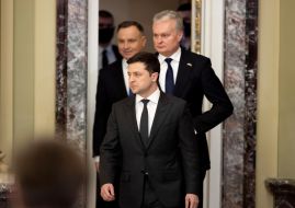 Volodymyr Zelensky, Andrzej Duda, Gitanas Nausėda