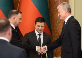 Volodymyr Zelensky, Andrzej Duda, Gitanas Nausėda
