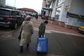 Boy with a suitcase