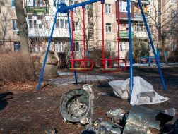 Наслідки обстрілу у Харкові