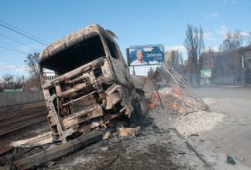 Burnt truck