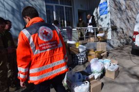 The military hospital received assistance from the residents of Zaporizhia and the Red Cross