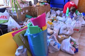 The military hospital received assistance from the residents of Zaporizhia and the Red Cross
