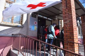 The military hospital received assistance from the residents of Zaporizhia and the Red Cross