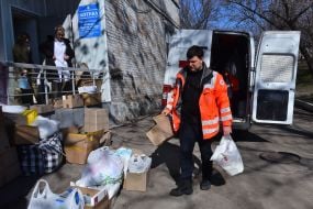 The military hospital received assistance from the residents of Zaporizhia and the Red Cross