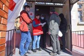 The military hospital received assistance from the residents of Zaporizhia and the Red Cross