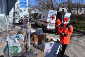 The military hospital received assistance from the residents of Zaporizhia and the Red Cross