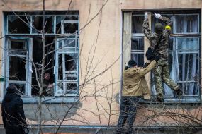 Consequences of shelling of houses in Zhytomyr