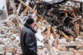 Consequences of shelling of houses in Zhytomyr