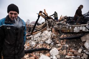 Consequences of shelling of houses in Zhytomyr