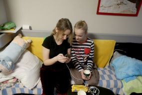 Patients at Okhmatdyt Children's Hospital