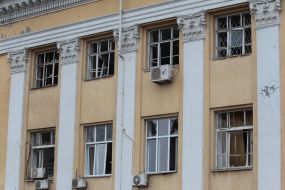 Consequences of the explosion near the South Railway Station in Kyiv