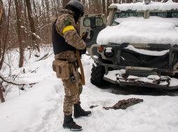 Уничтоженная вражеская колонна ДРГ в Харькове