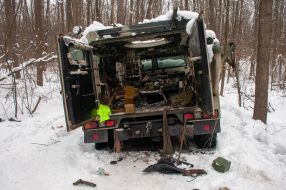 Уничтоженная вражеская колонна ДРГ в Харькове