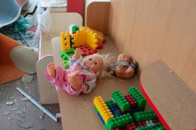Kindergarten in Kharkiv destroyed after shelling by Russian occupiers