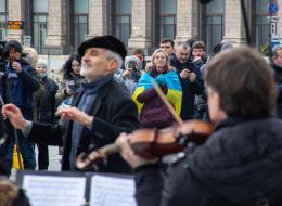 Free Sky concert on Independence Square in Kyiv
