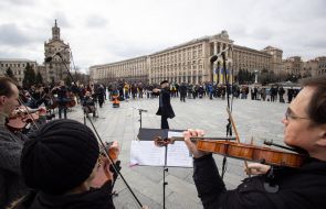 Free Sky concert on Independence Square in Kyiv
