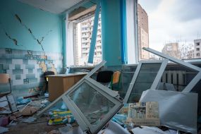 Destroyed after rocket fire lyceum