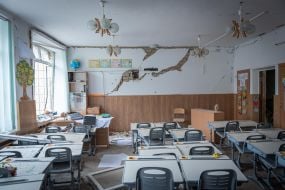 Destroyed after rocket fire lyceum