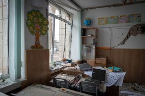 Destroyed after rocket fire lyceum