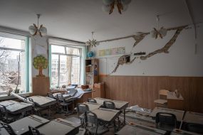 Destroyed after rocket fire lyceum