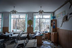 Destroyed after rocket fire lyceum