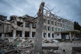 Destroyed after rocket fire lyceum