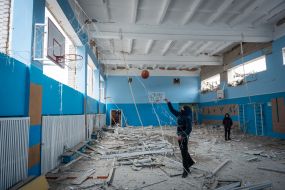 Destroyed after rocket fire lyceum