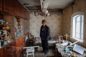 Consequences of missiles hitting the private sector of Zhytomyr