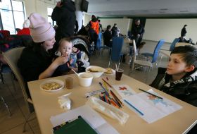 Children in the coordination center in Lviv
