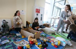 Children in the coordination center in Lviv