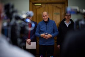 Yanez Yansha, Mateush Moravytskyy and Denys Shmyhal